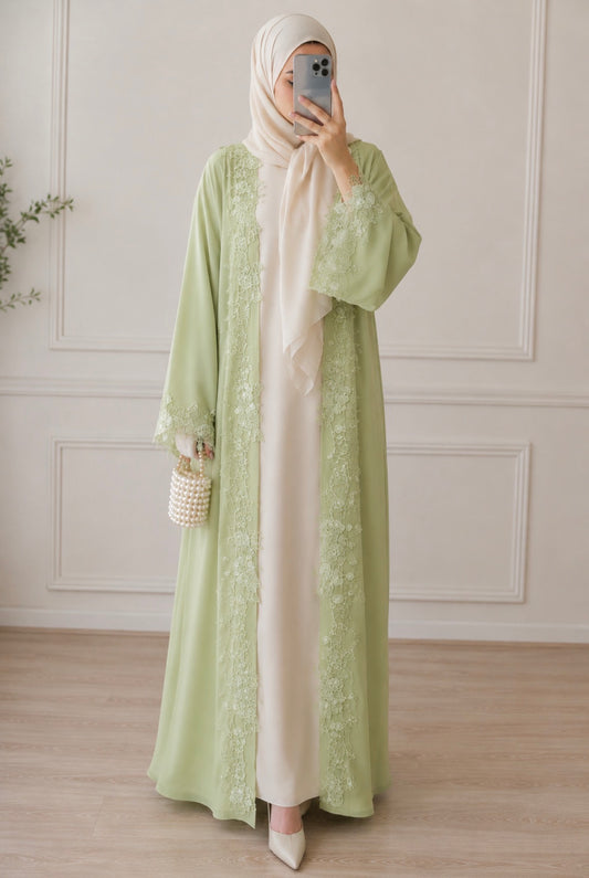 Abaya Menthe Royale